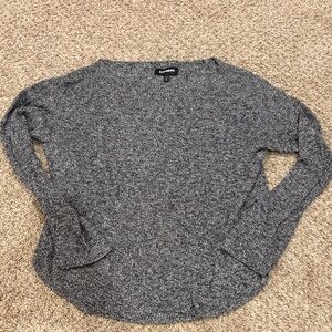 Express Charcoal Knit Sweater